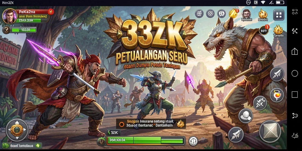 Tampilan gameplay menakjubkan dari 33ZK yang penuh petualangan.