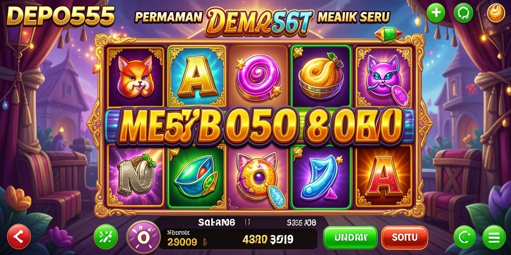 Tampilan gameplay DEPO555 yang seru dan menghibur