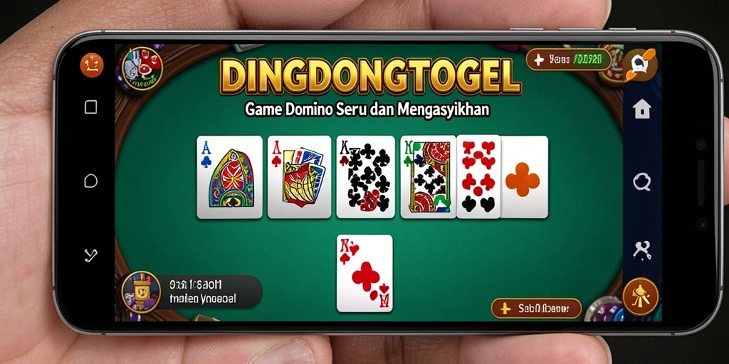 Screenshot DINGDONGTOGEL menampilkan gameplay Domino yang seru.