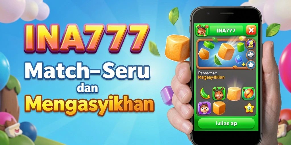 Screenshot gameplay <strong>INA777</strong> menunjukkan momen seru mencocokkan item.
