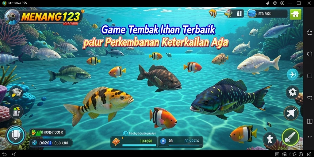 Tangkapan layar MENANG123 menampilkan aksi seru dalam game Tembak Ikan.