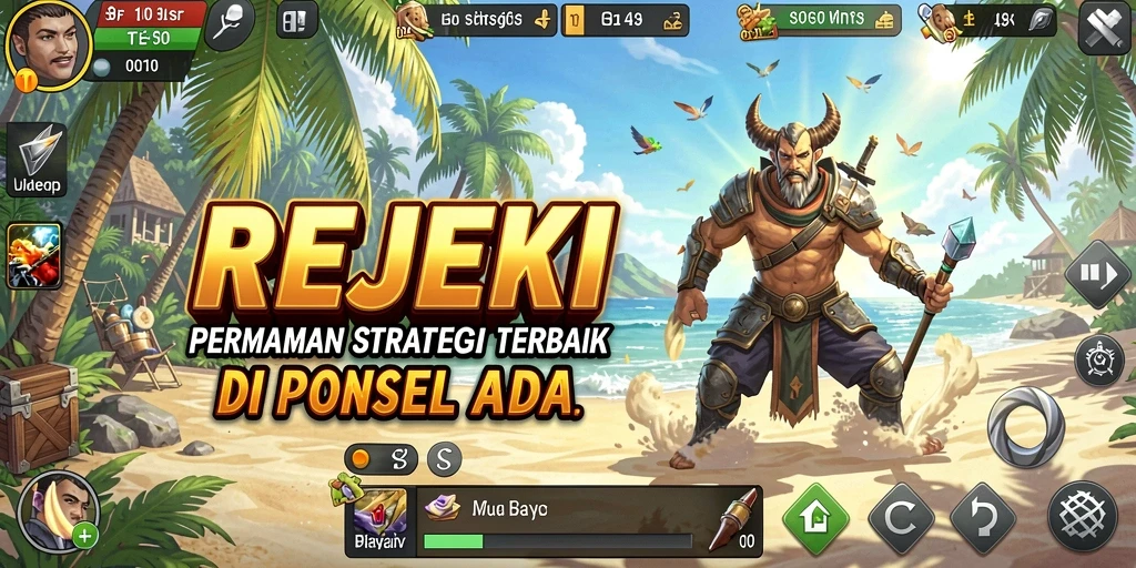 Tampilan dinamis gameplay dalam REJEKI yang mengasyikkan.
