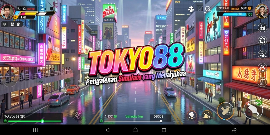Screenshot dari gameplay <strong>TOKYO88</strong> yang menunjukkan kreativitas simulasi.