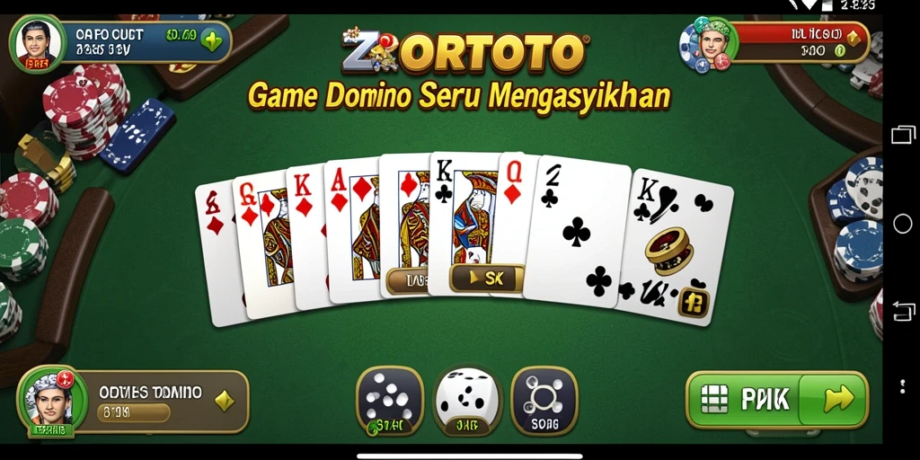 Tampilan gameplay seru dari ZORTOTO game Domino.